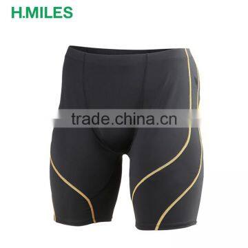Athletic Sport Gym Tight Elastic Running Spandex Nylon Compression Mens Yoga Shorts