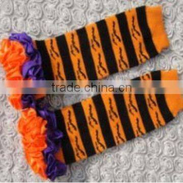 2016 Chinese Product and EXW Price Rand Satin Leggingwarmer With Ruffle for Baby Kids for Autum and Winter Warmer photo-3