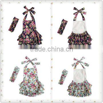 Wholesale Boutique Newborn Romper 100% Cotton 2016 Floral Girl Baby Clothes From Manfactory photo-2