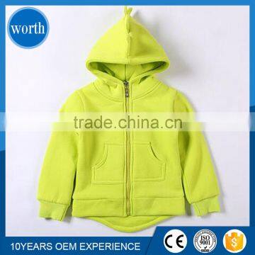 fashionable cheap child coat blank hoodie 100% blank polyester hoodie