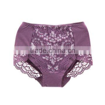 High Quality Custom 95% Cotton 5% Spandex With Lace Sexy Fancy Woman Underwear photo-2