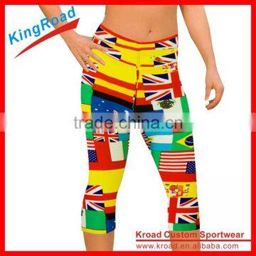 Factory Custom Women New Design Yoga Pants and Fitness Capri Leggings photo-6