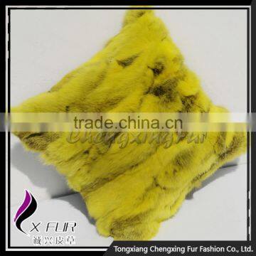CX-D-17F Excellent Custom Design Rabbit Fur Pillow Cases photo-2