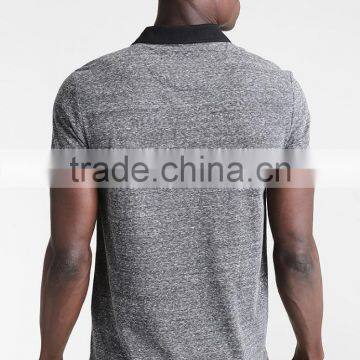 MGOO Customized Different Color Collar Polo Shirt Slim Fit Blank Polo Shirts For Men photo-3