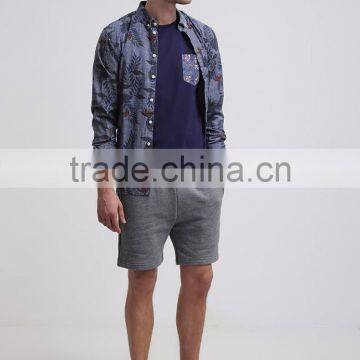 MGOO New Model 60% Cotton 40% Polyester Cuffed Sleeve Men's T-shirt In Different Color Pocket photo-4