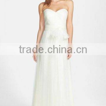 MGOO High Quality 2016 Convertible Tulle Column Plain Maxi Prom Women Long Dress Islamic Vestidos photo-5