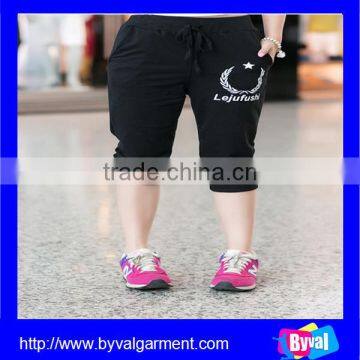 Womens Causal High Quality Summer Short Pants Printed Yoga Pants 2015