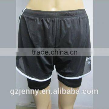 Wholesale Men Sports Short Shorts Black Short Pants Plus Size Running Clothing