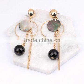 Zm35145a Fashion Elegant Women Jewelry Simple Long Drop Earrings photo-2