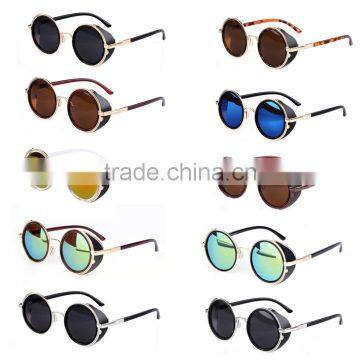 Steampunk Sunglasses 50s Round Glasses Cyber Goggles Vintage Retro Blinder SV004886