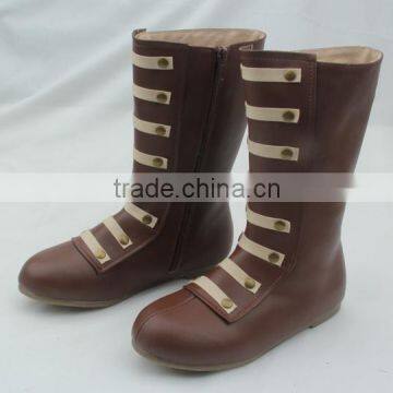 Wholesale skidproof genuine leather boots for kids