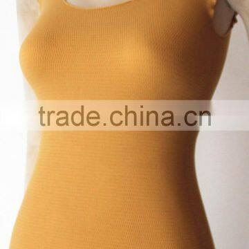 plain seamless lady fashion nude tank top