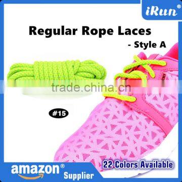 Neon Green/Yellow Yeezy Laces Hiking Boot Laces - Rope Laces Sneaker Shoelaces - Fashion Custom Polyester Round Shoelace