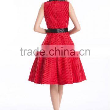 2016 Instyles Rockabilly Retro Pin UP Tamsin Belted Dress Floralveless Swing Dress With Belt photo-3