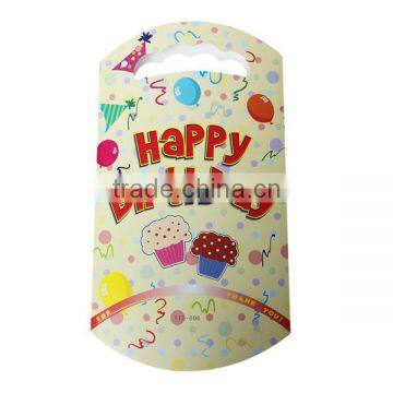 Paper Party Gift Bags Yellow Cake Pattern 24.7cm x 13.6cm