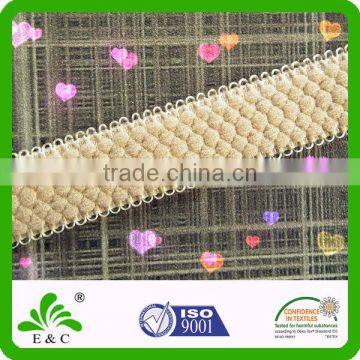 Honeycombed plush back picot edge bra strap underwear webbing shoulder elastic