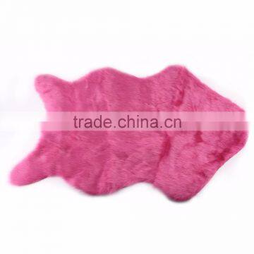 Super Soft Faux Sheepskin Chair Warm Hairy Carpet Seat Pad Plain Skin Fur Plain Fluffy Area Rugs Washable Bedroom Mat photo-6