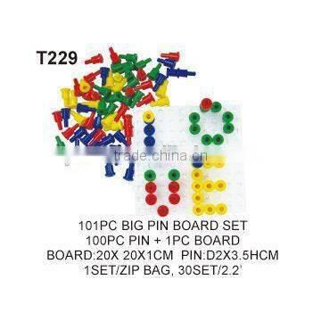 Plastic Connecting Educational Big Pegs And Peg Board Game