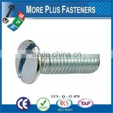 Made in Taiwan ISO 2010 Slotted Raised Countersunk Oval Head Machine Screw Low Carbon Steel Zinc Plated photo-4