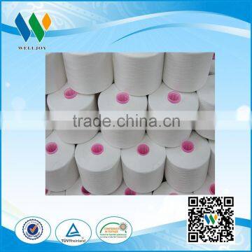 100% Spun Polyester Sewing Thread 20/2 Raw Whiten on Plastic Dye Tube photo-2
