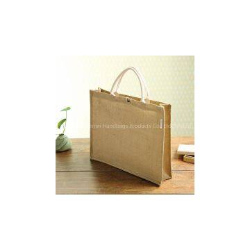 Waterproof Vintage Jute Tote Bag Natural