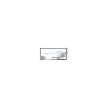 Octagonal steel housing electric projection screen