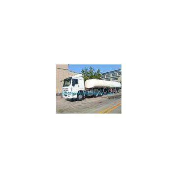 White HOWO 2300L Tank Trailer Trucks , 42 m Diesel Semi Trailer Truck