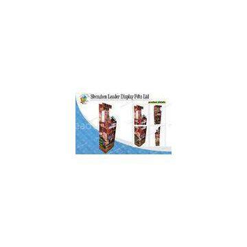 Rectangle Tableware Cardboard Dump Bin Display With Glossy Lamination