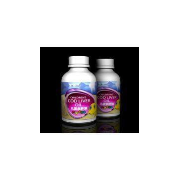 My DHA Children's Cod Liver Oil Bottle Use Plastic Adhesive Labels