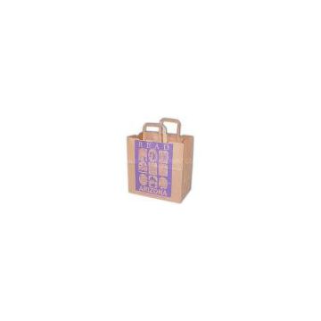 FLAT PAPER HANDLE KRAFT BAGS