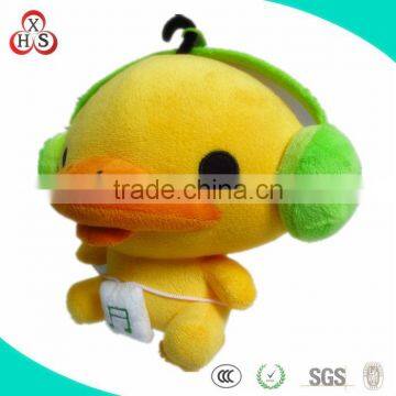 factory wholesale musical mini plush duck toy