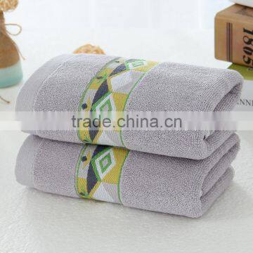 100g grey color dobby hand towel 100% cotton