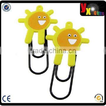smile face pvc bookmark