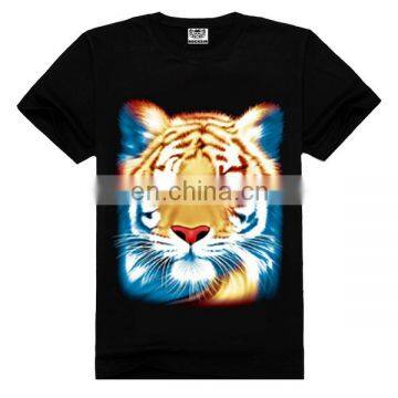 Tiger print cheap t shirt printing,printing t shirt,t shirt with wholesale price