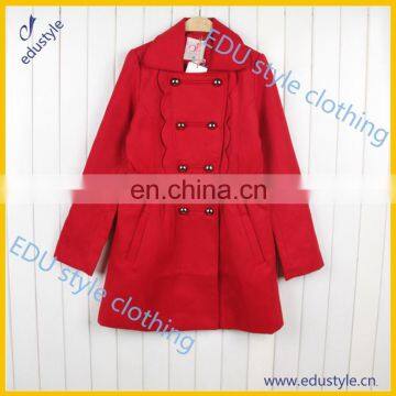 Wholesale Cheap Oem Polyester Red Women'S Coat