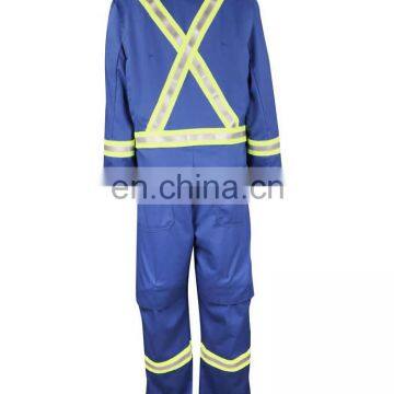Custom Used Men Fire Retardant Aramid Oil Field Coverall With Reflective Tape photo-3