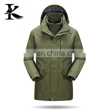 Men Outdoor Waterproof Jacket Detachable Winter Jacket