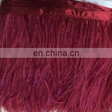 3-4 Inch Ostrich Feather Trimmings With Satin Ribbon photo-4