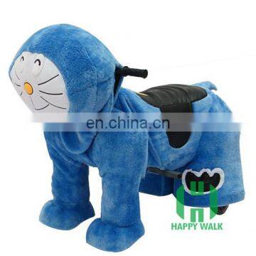 New design!!!HI CE funny electric ride on toys for children,doraemon zoo animal scooter with high quality