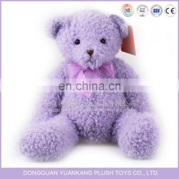 Big bear beautiful purple color plush bear toy teddy