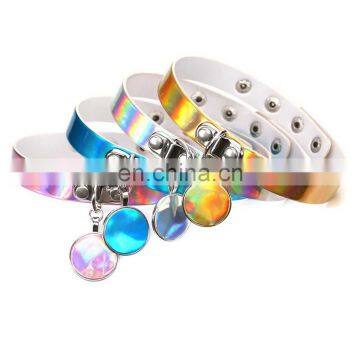 China Factory Customize Wholesale Newest Fashion Pendent Hologram Choker photo-2