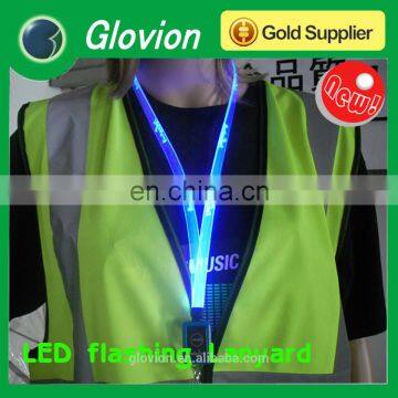 Glovion New design LED flashing colorful lanyards for girl