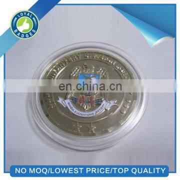 custom round metal one side coins