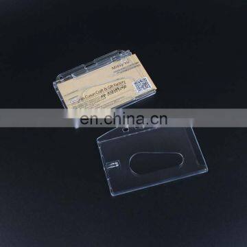 2017 promotion hard transparent card holder