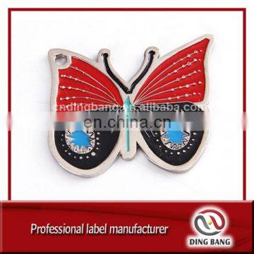 Professional Metal Crafts Die Casted Type And Soft Enamel Type Custom Decoration Souvenir Lovely Butterfly Metal Pendant