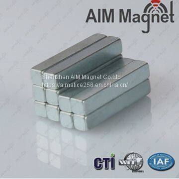 D12*2*2mm Block shape magnet AIM highest magnetic properties NdFeb magnet