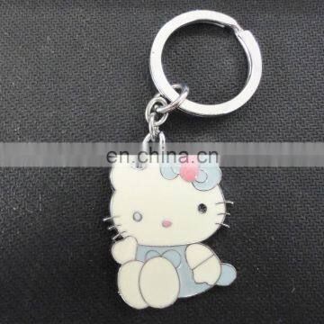 Cute metal hello kitty key chain charm for decoration