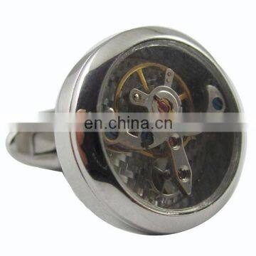 Promotion Quality watch cuff link clock cuff link watch with chinese movement, stainless steel cuff link