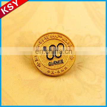 Fashionable Design Volume Manufacture Bulk Rose Lapel Pin Gold Eagle Magnet Badge