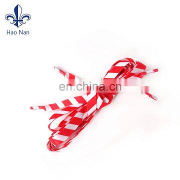 Flat elastic custom silk printing shoelace wholesale